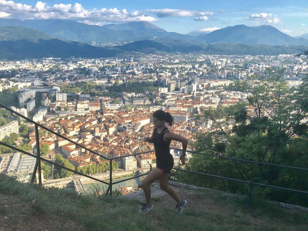 Subida a la bastilla Grenoble deportes en el medio natural